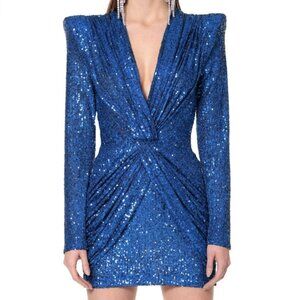 AGGI Jennifer Brilliant Blue Dress